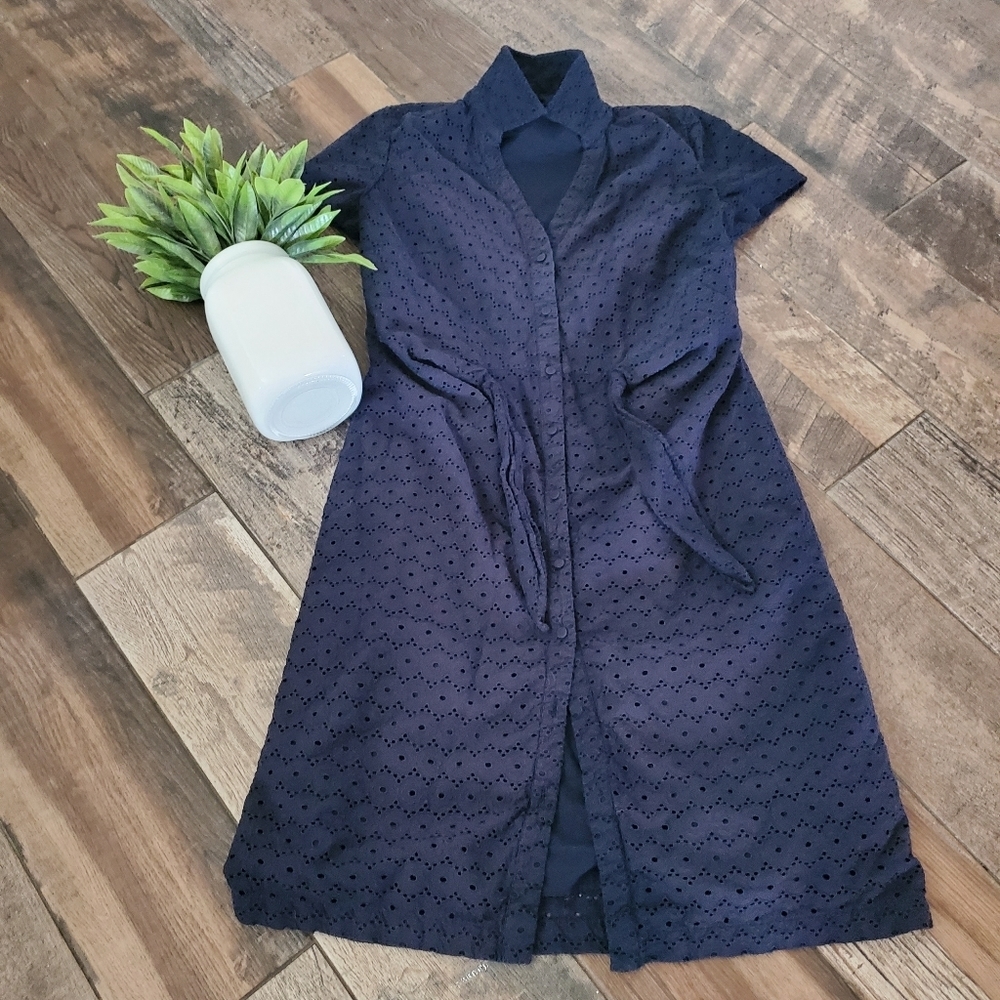 Talbots eyelet dress size 4